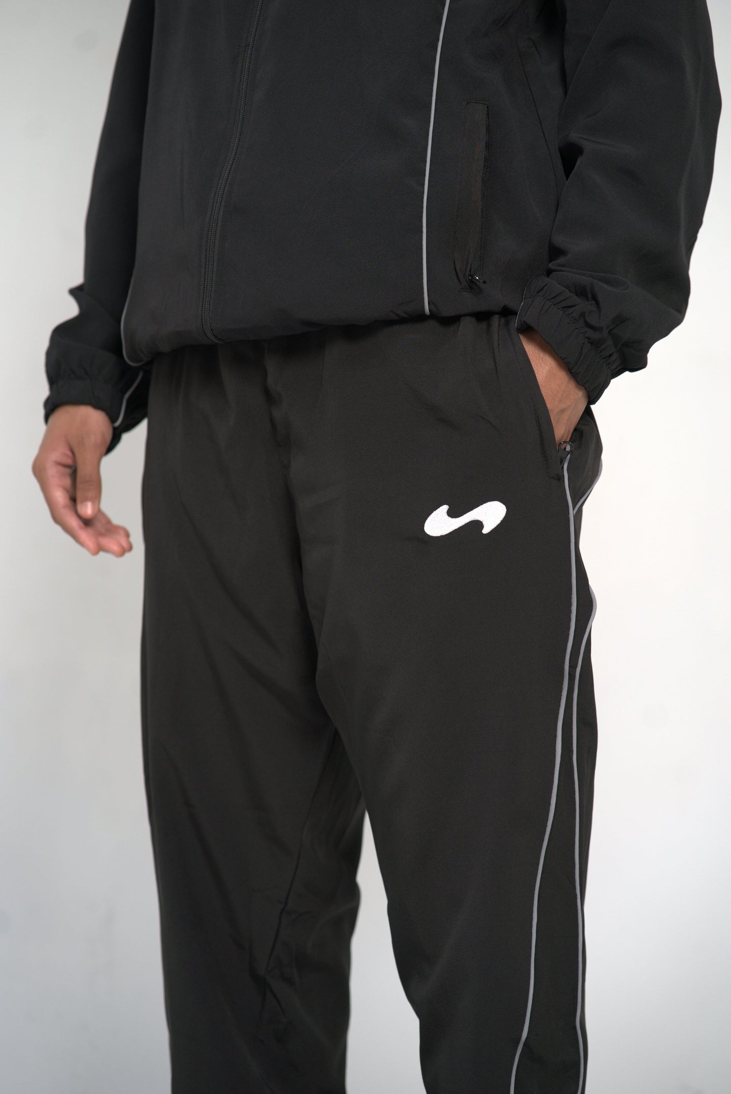 Midnight Black Track Pants