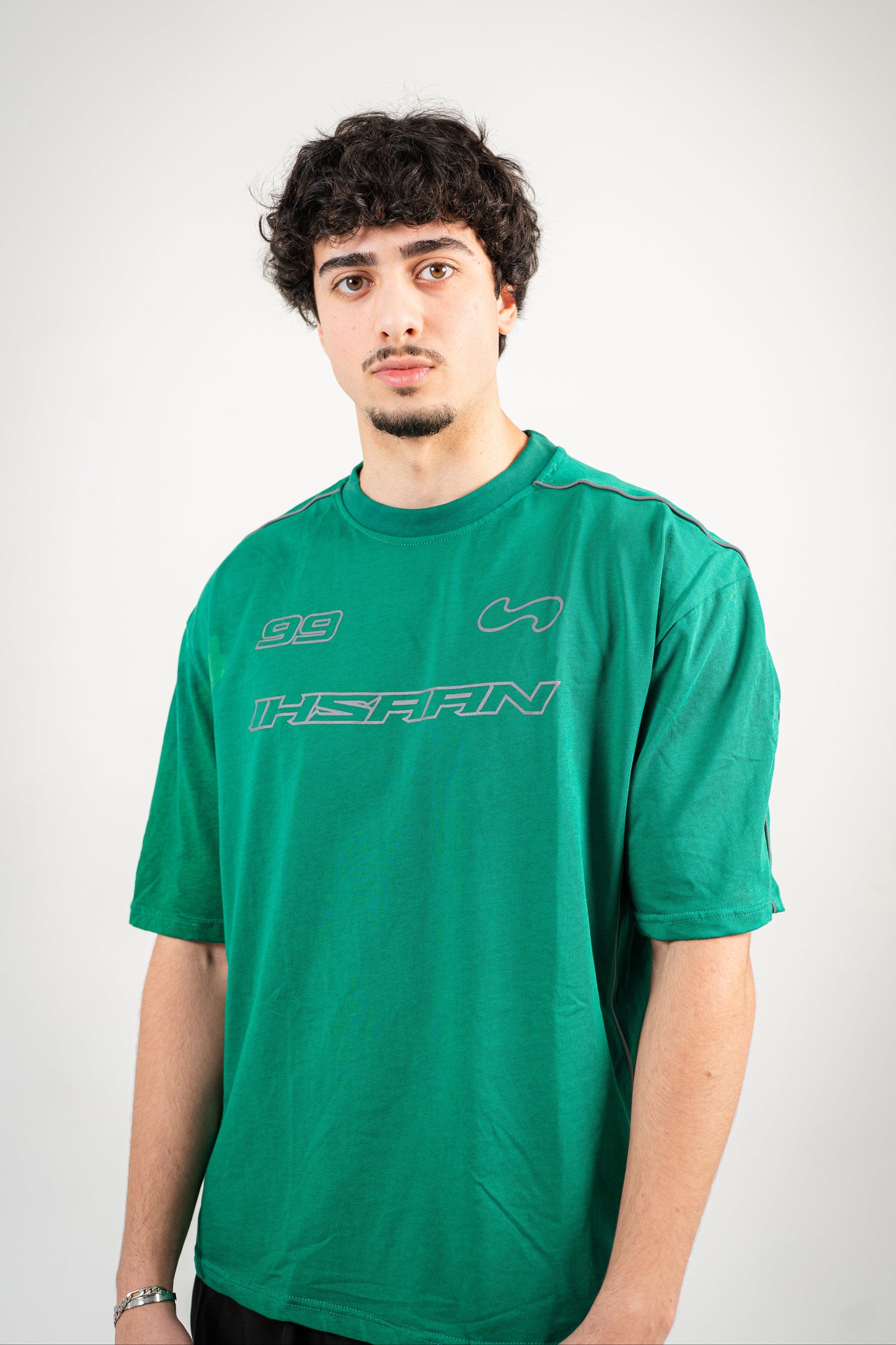 Essential Oversized Tee  (Forest Green)