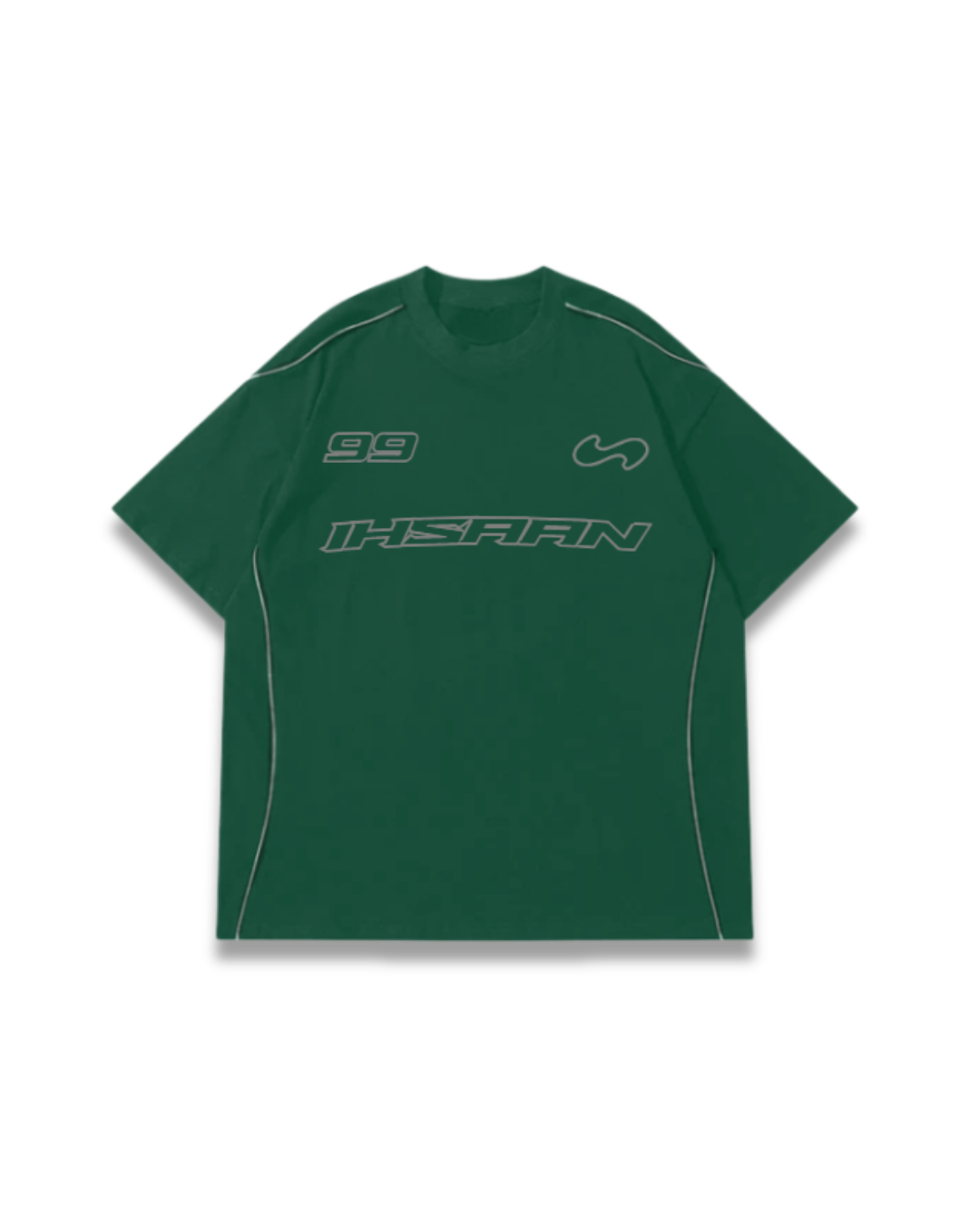 Essential Oversized Tee  (Forest Green)